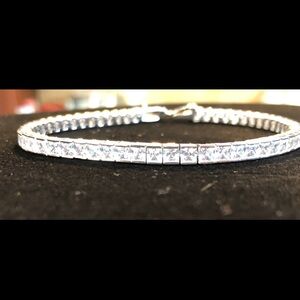 Elegant Sterling Silver Tennis Bracelet by Daniel Steiger